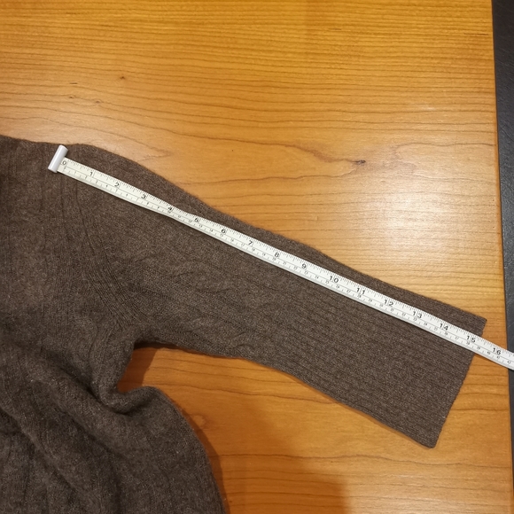 White + Warren 100% Cashmere Crewneck Sweater Half Sleeves - Picture 9 of 9